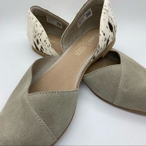 Cobblestone/spotted Julie D'Orsay TOMS - size 10